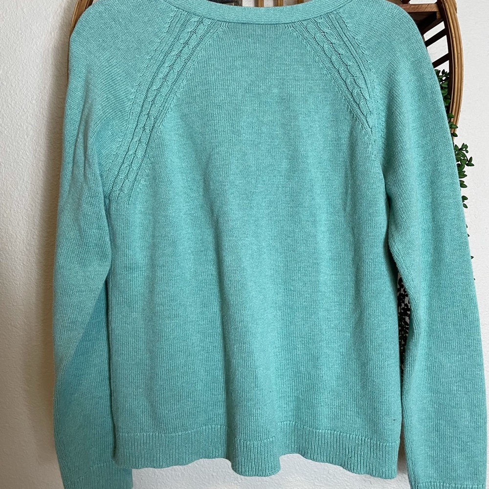 - Vintage Pendleton Teal Green Buttons Cardigan - image 8